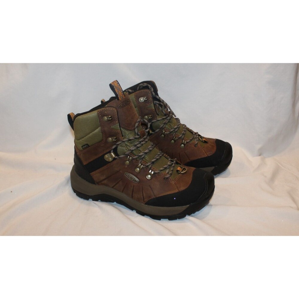 Keen Men's Revel IV High Polar Waterproof Boots Bison/Orange NEW SZ 9.5 - Picture 3 of 9